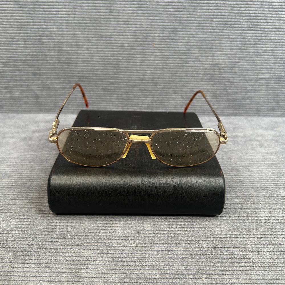 Otego Optical Ti-Max Gold Titanium Aviator Eyeglasses Double Bridge Vintage